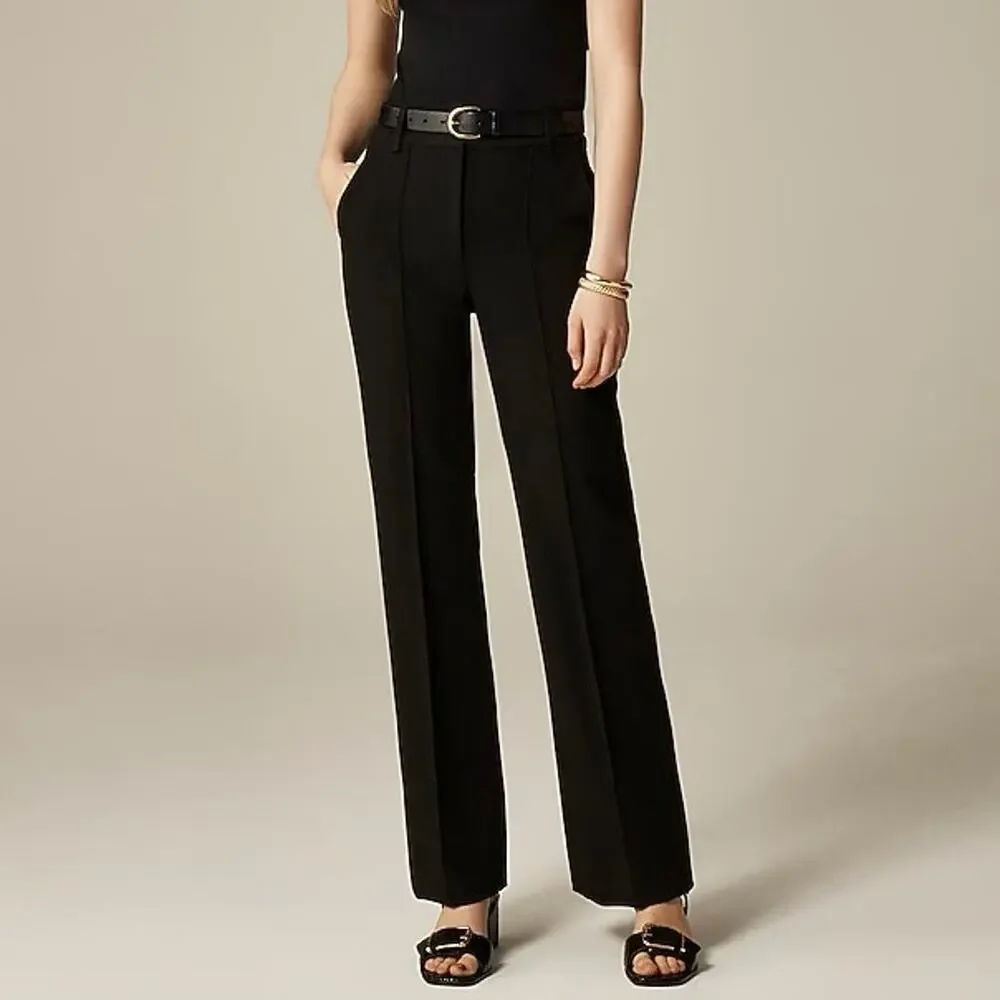 J. Crew Black Straight-Leg Dress Pants